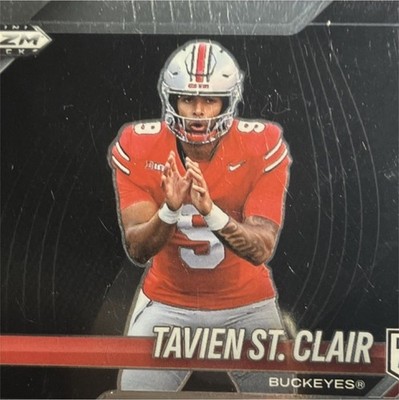 Panini 2025 Prizm Black Tavien St. Clair Buckeyes #193 Football Card