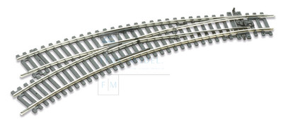 PECO ST-245 - Weiche gebogen links R2-R3 Cod. 100 Setrack H0 1:87