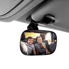 Baby Car Mirror, Car Seat Mirrors, Wide Angle Convex Clip-on Mirrors, Univers...
