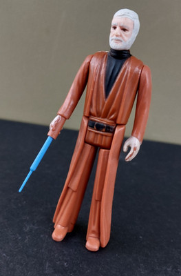 VINTAGE STAR WARS - OBI-WAN KENOBI - UNITOY - HONG KONG COO - GRAUE HAARE