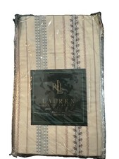 Vintage Retired Ralph Lauren VIllANDRY Stripe 1 Piece Set European Shams NIP NWT