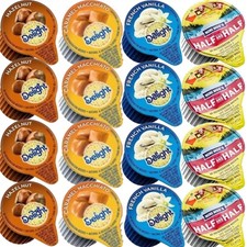 Coffee Creamer Singles Variety Pack, 48 Count   Single Serve Creamers with Ha...