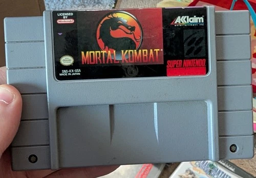 Mortal Kombat (Super NES, SNES) Game Only
