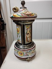 Vintage Swiss Reuge Dancing Ballerina Music Box Carousel Lipstick ,.Love Story