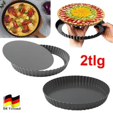 2x stampo da forno stampo per quiche stampo per fondo frutta Ø22 cm con fondo di sollevamento antiaderente stampo per torta DHL