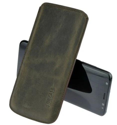 Hülle Suncase In Vera Pelle Custodia Slim Per HTC 10 - Immagine 2 di 4