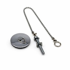 11/2" Chrome Plated Basin Plug with 12" Chain