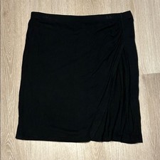 Mossimo Above the Knee Black Wrap Style Skirt