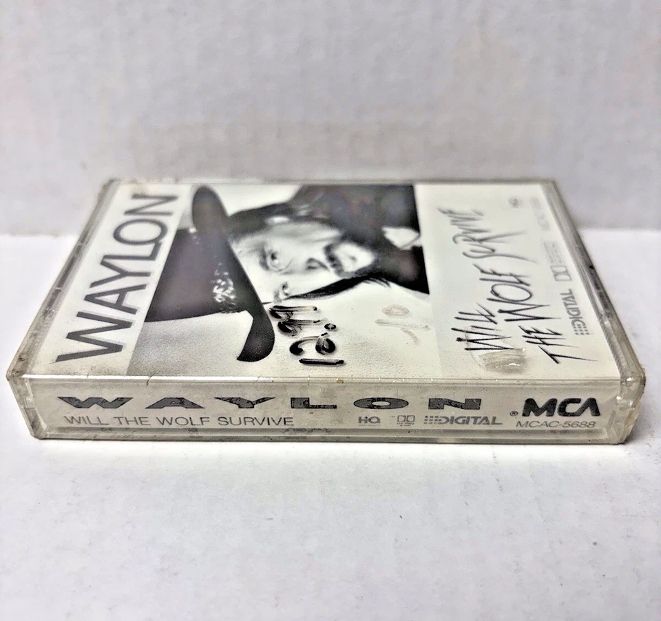 Waylon Jennings - Will the Wolf Survive - Cassette - Mint, SEALED - Image 2 of 3