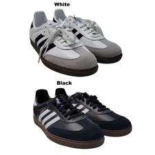 Adidas Men's Samba OG Low-Top Leather & Suede Lace-Up Shoes, B75806