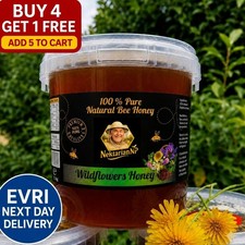 BUY 4 GET 1 FREE 1.5kg 100% PURE RUNNY ORGANIC FOREST HONEY  New harvest 2026