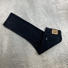 Vintage Levi's 514 Herren Cord Hose W36 L30 Blau Regular Straight Retro Jeans