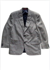 Vintage Debenham & Freebody Pure New Wool Tweed Blazer Jacket UK 40R