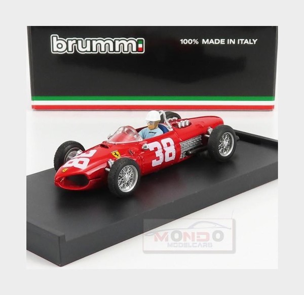 1:43 Brumm Ferrari F1 156 #38 Monaco Gp 1961 Phil Hill +Driver Figure R124-CH Mo-image