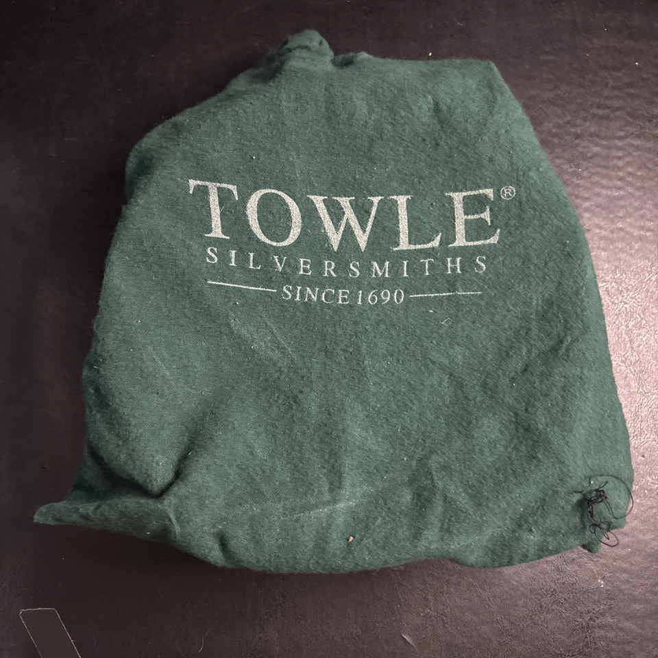 Towle Silversmiths Baybreeze Aluminio 9 1/4 Incrustación de Hueso Borde Cuenco Redondo En muy buena condición Foto 4 de 4