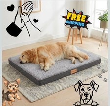 Pets Orthopedic XXL Dog Bed Large Sized Dog 48''X30" Waterproof Egg Crate Foam