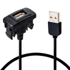 USB Port Car Charger Power Outlet Dash Panel Mount For Toyota Tacoma Hilux 05-14