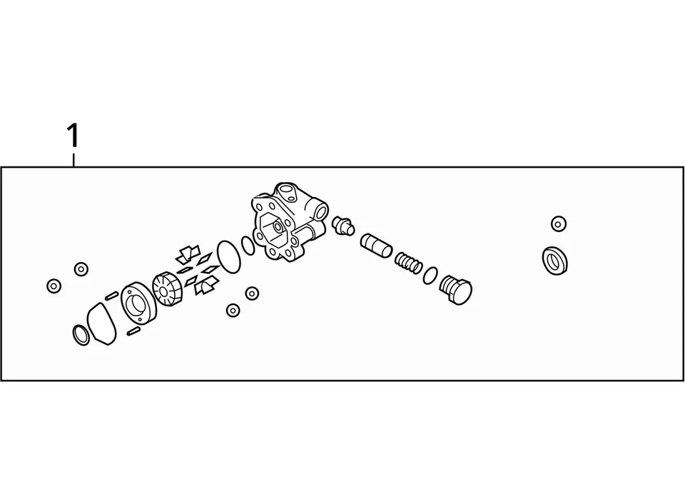 2003 英菲尼迪 G35 动力转向泵 原始设备制造商 88K 英里 - LKQ4936061 — 第 4/4 张图片