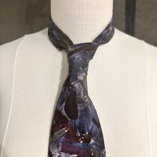 J.Garcia Men's Silk Vintage Tie Multicolor Art Necktie USA Made Classic Office