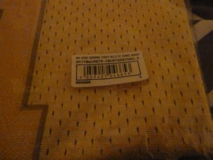 NBA MITCHELL AND NESS MIDAS GOLD EDITION SWINGMAN JERSEY BULLS RODMAN SMALL