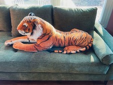 Melissa  Doug Giant Life Size Plush Tiger 75  Stuffed Animal Realistic Jumbo