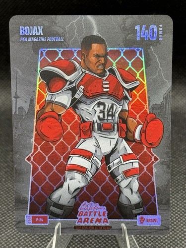 Bojax Battle Arena 140 Points Brawl 2026 P-24 NEW May PSA Magazine Promo Card