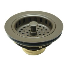 Kingston Brass KBS100 Made To Match 3-1/2" Basket Strainer - Bronze