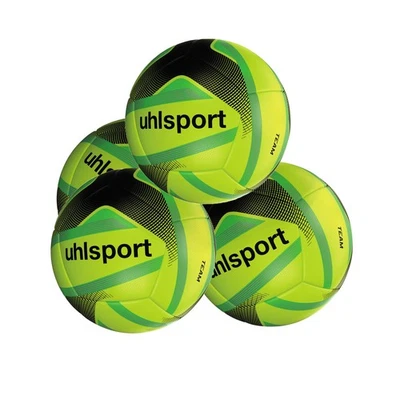 Uhlsport Team 4x Mini-Fußball 17 cm grün Kinder Beach Handball Volleyball - Neu
