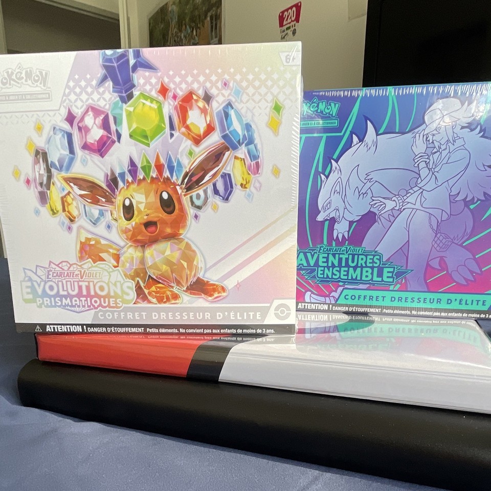 Pokémon ETB Pokémon JCC FR x2 Évolutions Prismatiques + Aventures
