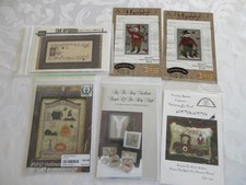Lot of 6 Cross Stitch Charts - Mixed HOLIDAY,...