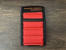 POWERFUL MAGNETS Magnetic Wristband Red Black
