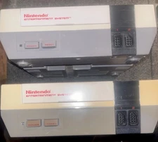Nintendo NES Gray Video Game Console with Controllers and Cords Not Tested