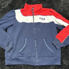 Fila Sport Kids Size Large Navy Blue Jacket Athletic