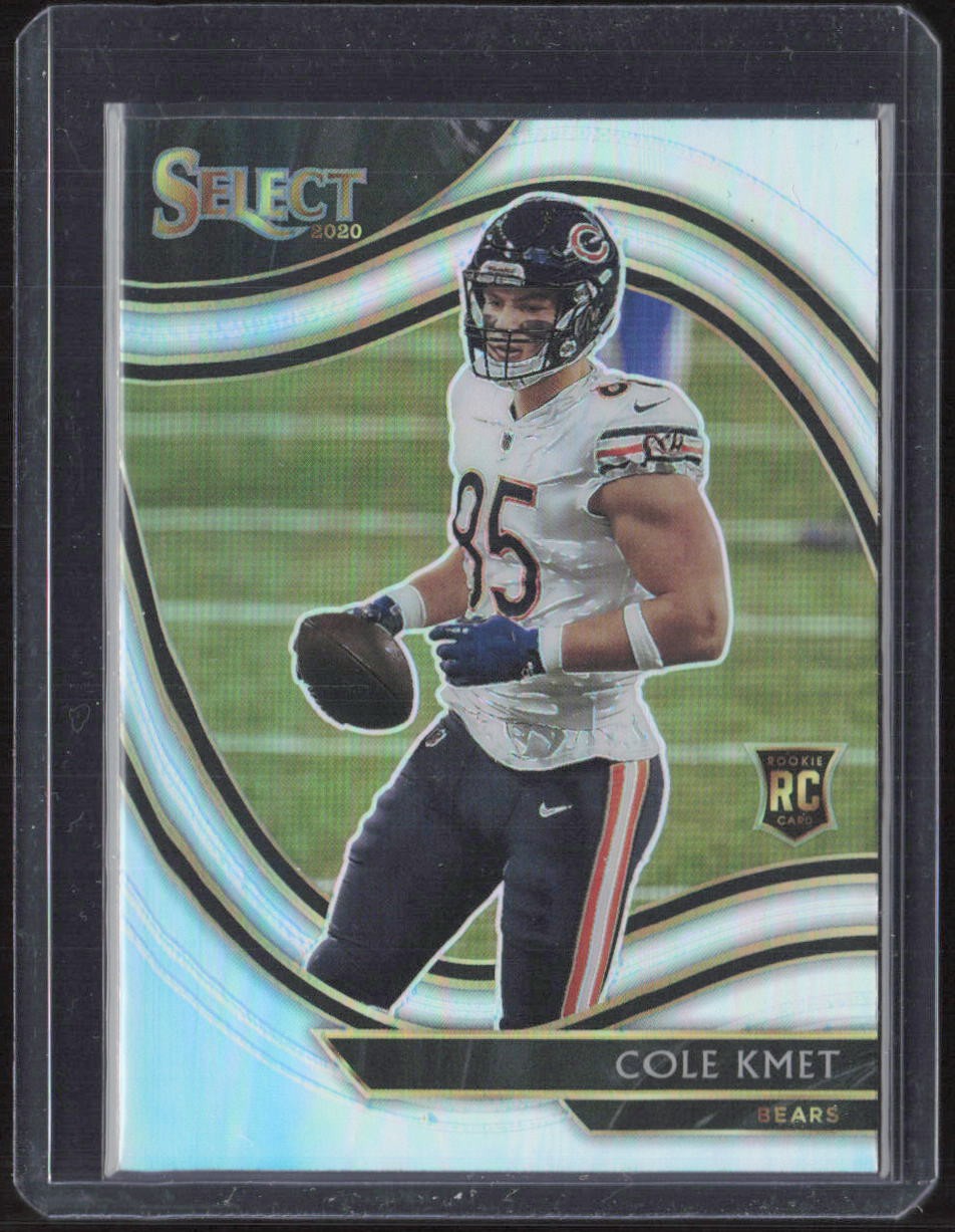 2020 Panini Select #374 Cole Kmet Silver Prizm Rookie