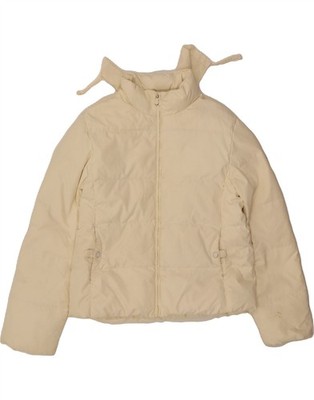 Champion Damen wattierte Jacke UK 18 XL Off White Polyester DU12