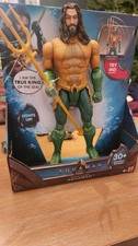 Mattel DC Aquaman Trident Strikes 12" Figure Lights Up 30 Sounds/Phrases NIB
