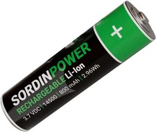 Sordin wiederaufladbare Batterie 14500 Li-ion Akku-Pack (3,7 V) f&uuml;r Sordin T2/X2