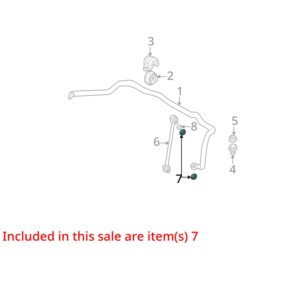 BMW X5 2004 AWD barra estabilizadora delantera fabricante de equipos originales 123 k millas - LKQ405182996 Foto 4 de 4