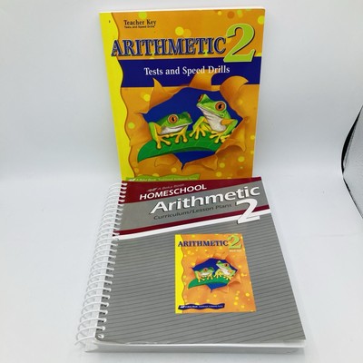 A Beka Arithmetic 2 Curriculum Lesson Plans Grade 2 & Teachers Guide Speed Tests