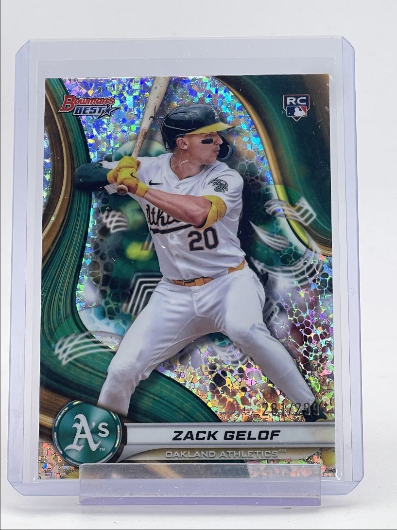 ZACK GELOF 2024 BOWMAN'S BEST ROOKIE MINI DIAMOND ATHLETICS RC /299 Q4738