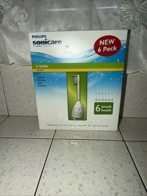 Philips Sonicare E series  Toothbrush Replacement Head 6 Pack NOS 2010