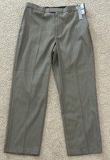 Perry Ellis Portfolio 36x30 Classic Fit Gray Taupe Travel Luxe No Iron Pants NWT