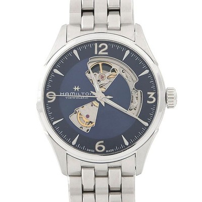 Hamilton Jazzmaster Open Heart Steel Watch Swiss Automatic Movement 25 Jewels