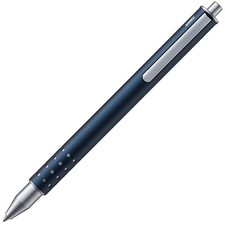 LAMY swift imperial blau Tintenroller Edelstahl Strichbreite B Mine M66 blau