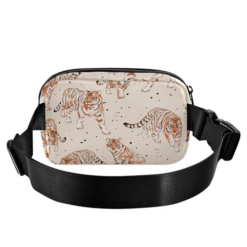 Fanny Pack Crossbody Waist, Fashion Waist Bag Stylish Wild Animals Tigers - Bild 7 von 7