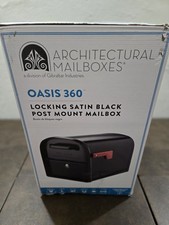 Architectural Mailboxes 360 Black Large Steel...