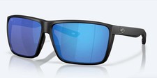Costa Del Mar Rincon Matte Black / Green Mirror Polarized Glass 580P