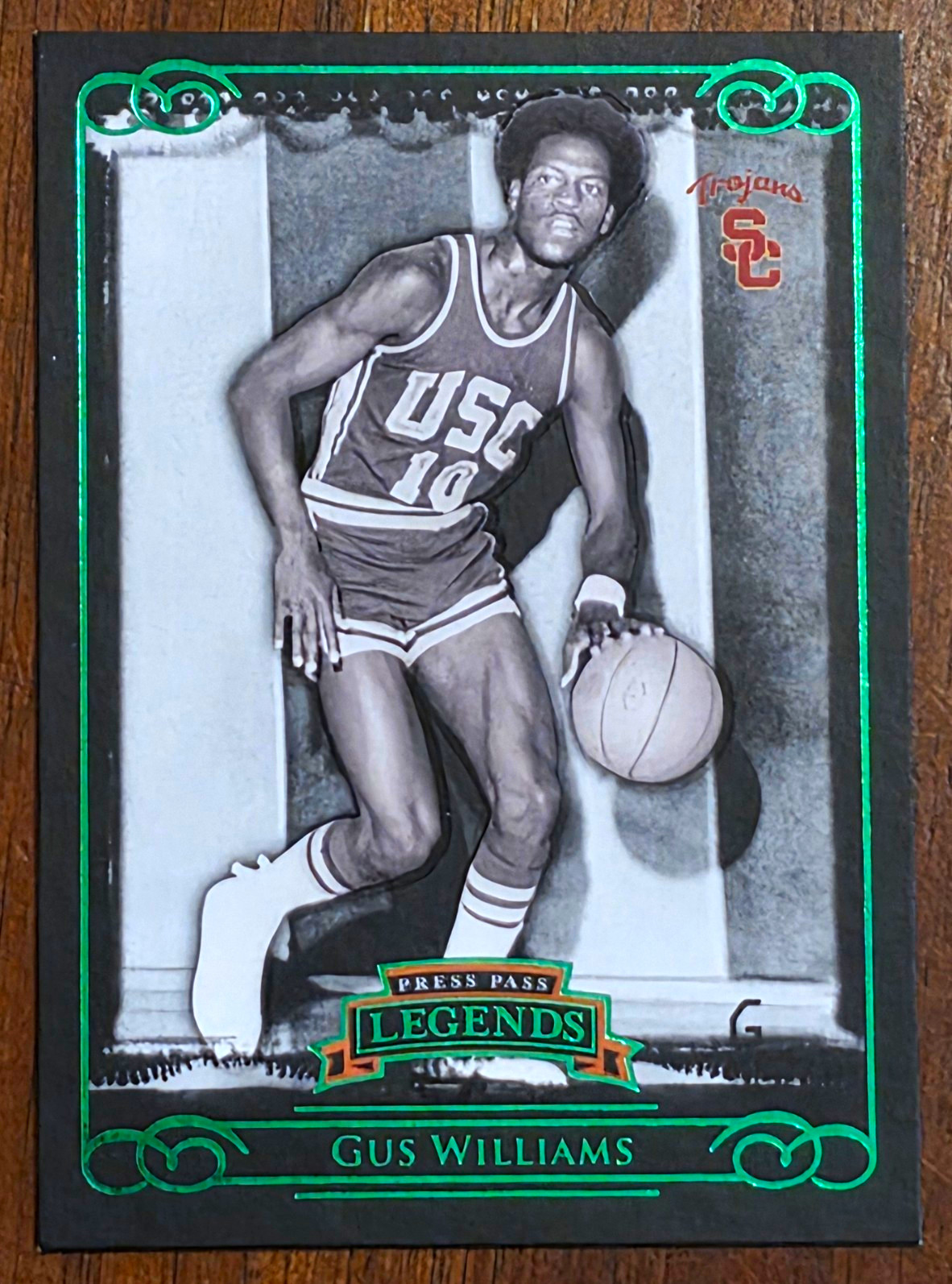 Press Pass 2008-09 Legends Gus Williams #68 USC Trojans Serial #14/25