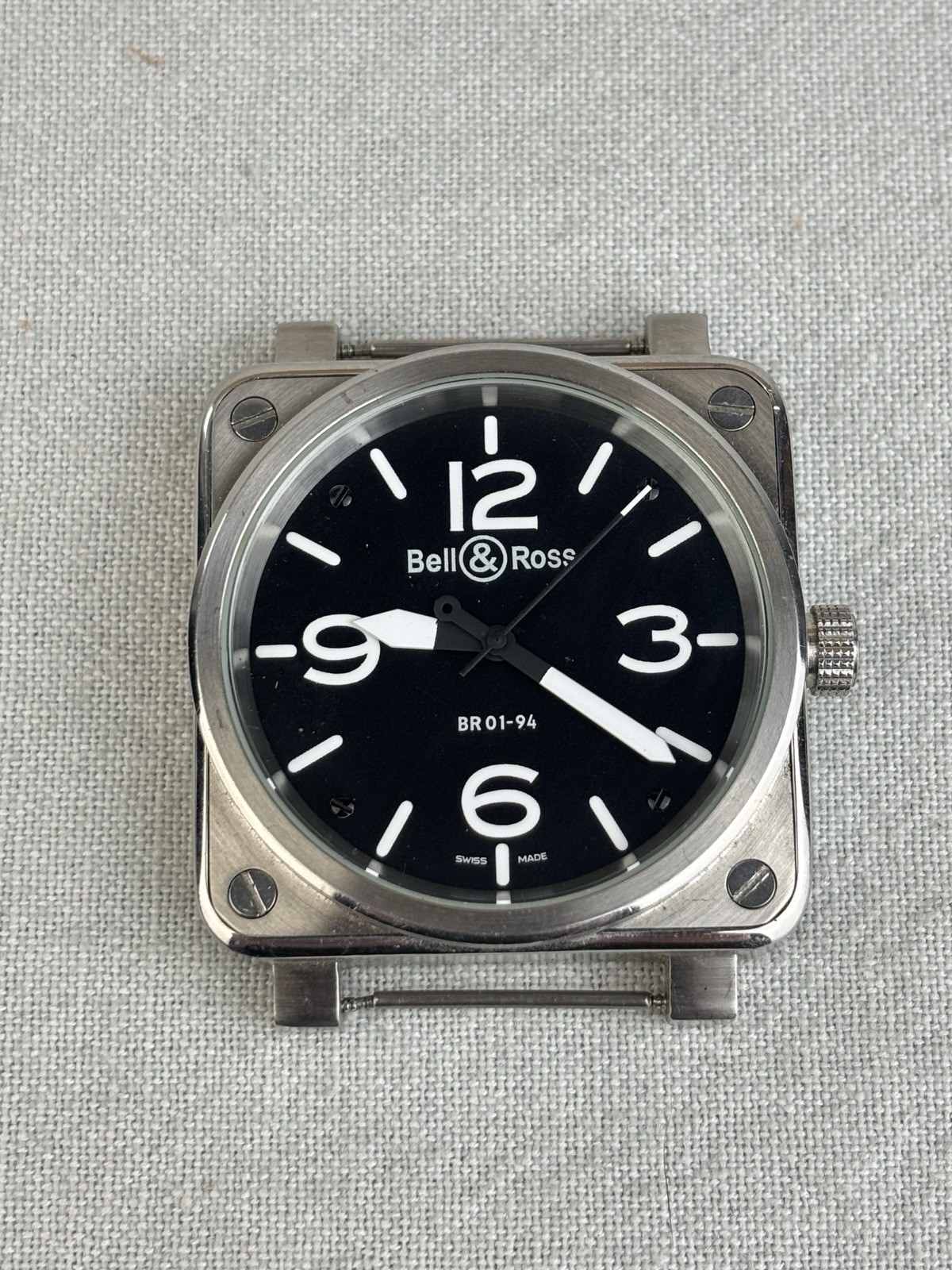 Bell & Ross BR 01-94-S-00555 Aviation Type/Military Spec Stainless Quartz Watch