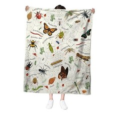 Blanket Gifts for Women, 50" 60" Blanket Gift for Boys Girls 50"x60" Insects